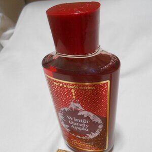 NEW Bath & Body Works WINTER CANDY APPLE red Shower Gel Aloe & Vitamin E 10fl.oz